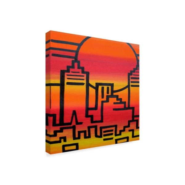 Abstract Graffiti 'New York' Canvas Art,14x14